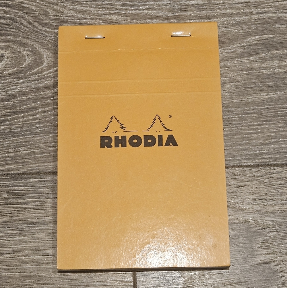 🔥4/$20 Rhodia Orange Grid Notepad